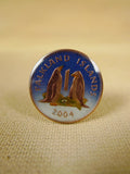 18/1136 brand new benson and clegg uk falkland islands one pence coin cufflinks rrp £100 (cc2135)