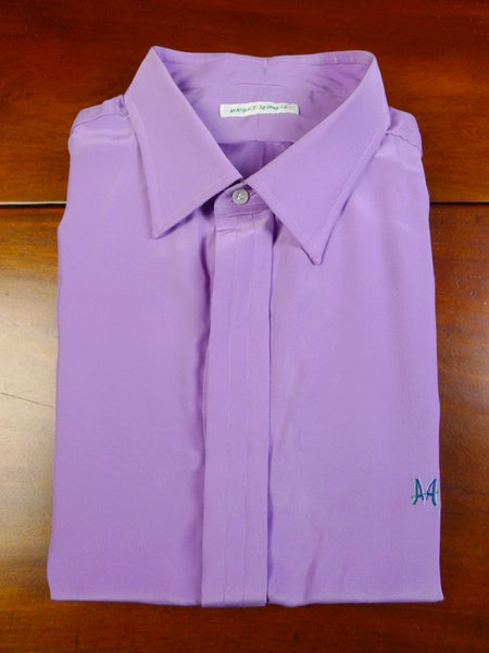 24/0229 maurice sedwell savile row bespoke lilac silk shirt 19