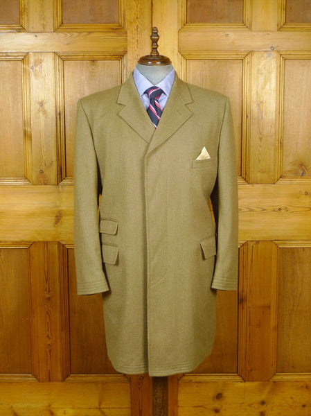 23/0634 cordings of piccadilly venetian wool covert coat overcoat 46 short
