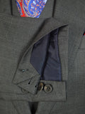 23/0824 immaculate 2013 henry rose savile row bespoke grey wp check 3-piece loro piana suit 41 short to regular