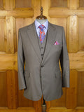 23/0850 henry rose 2014 savile row bespoke superfine 180s luxury wool taupe 3 piece suit 40 short to regular