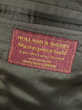 23/0850 henry rose 2014 savile row bespoke superfine 180s luxury wool taupe 3 piece suit 40 short to regular