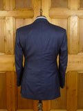 23/0849 henry rose 2009 savile row bespoke superfine wool blue d/b 3 piece suit 41 short to regular