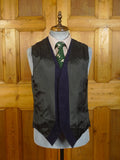 23/0881 immaculate 2014 henry rose savile row bespoke navy blue corduroy waistcoat & trouser 40-41 short