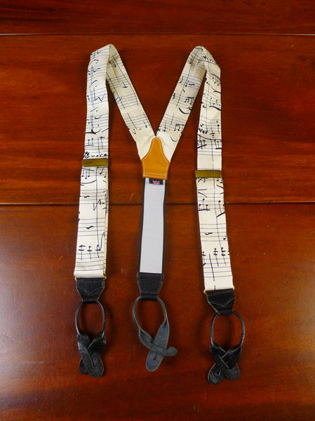 24/0224 immaculate albert thurston limited edition musical pattern silk braces multifit