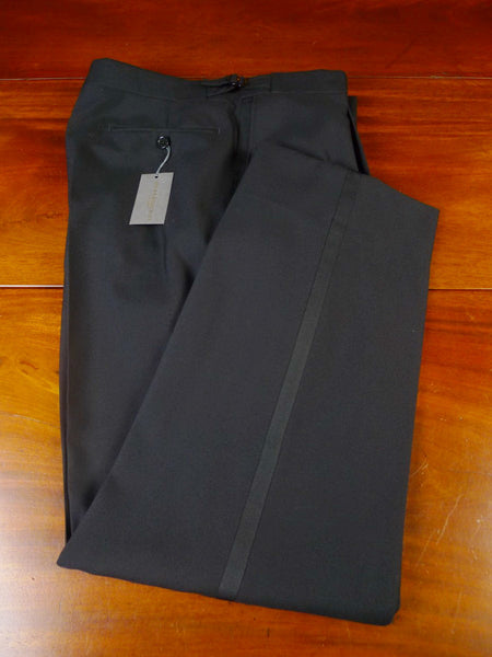 24/0210 new w/ tags (seconds) ede & ravenscroft black wool evening trouser (rrp £200) 36