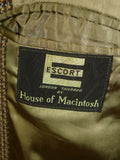 24/0252 wonderful 1961 vintage heavyweight british tweed country coat overcoat 42