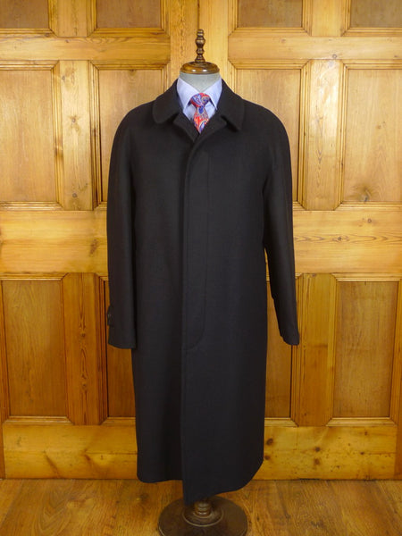 24/0299 new chrysalis long-length navy blue 100% wool raglan coat overcoat (rrp £450) 44