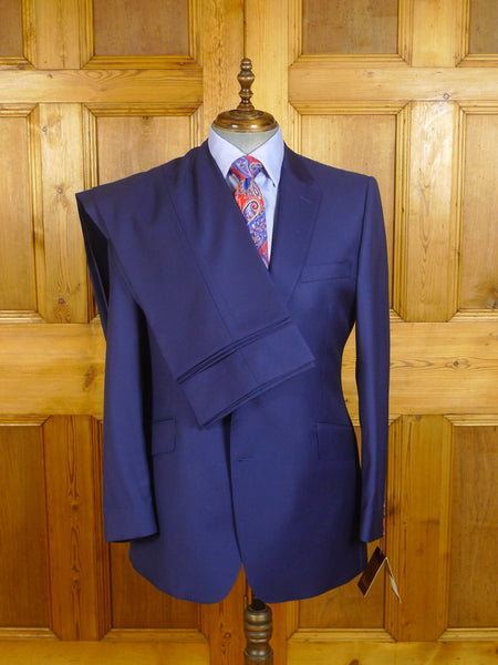 24/0292 new w/tags bladen blue 'shelton' wool worsted suit w/ 2 pair trousers 44 regular