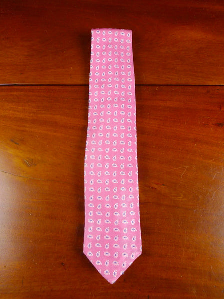 24/0345 New & unworn Hilditch & keys pink paisley pattern 100% silk tie