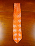 24/0344 New & unworn Hilditch & keys orange paisley pattern 100% silk tie