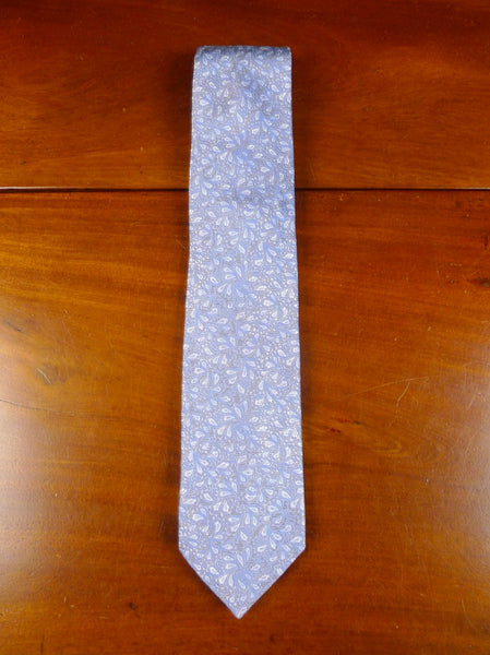 24/0348 New & unworn Hilditch & keys silver paisley pattern 100% silk tie
