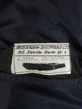 040404 vintage 1978 anderson & sheppard savile row bespoke deep midnight blue silk-velvet d/b smoking / dinner jacket 46 short to regular