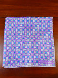 040415 new Turnbull & Asser JERMYN ST. purple button Pattern all silk pocket square