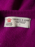 040403 new deadstock turnbull & asser pure cashmere v-neck jumper large (rrp £545) 42-43