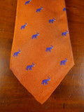 24/0405 New william & son bronze elephant pattern 100% silk tie