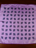 24/0428 new hilditch & key JERMYN ST. pink paisley design all silk pocket square