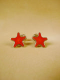 24/0399a thomas pink orange starfish design design cufflinks