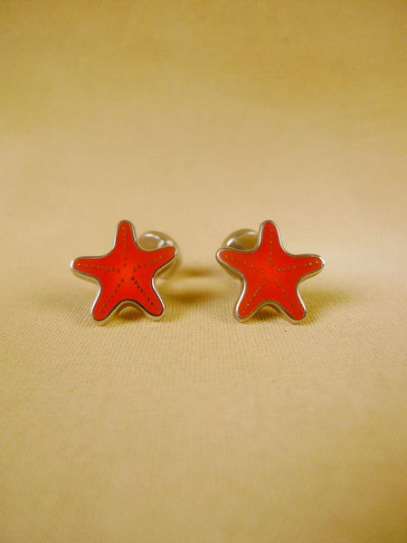 24/0399a thomas pink orange starfish design design cufflinks