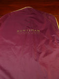 24/0419a immaculate huntsman savile row london burgundy red woven suit carrier bag