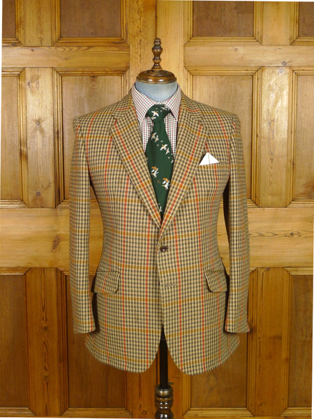 25/0987 vintage bladen gun check tweed sports jacket 41-42 regular