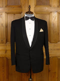 16/0979 Vintage Black Barathea Wool Single-Breasted Shawl Dinner Jacket - Various Sizes - NEW STOCK ADDED