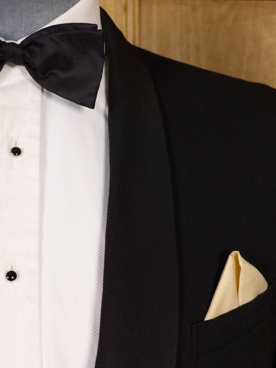 16/0979 Vintage Black Barathea Wool Single-Breasted Shawl Dinner Jacket - Various Sizes - NEW STOCK ADDED