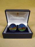 18/1135 brand new benson and clegg usa state quarter nebraska coin cufflinks rrp £100 (cc2091)