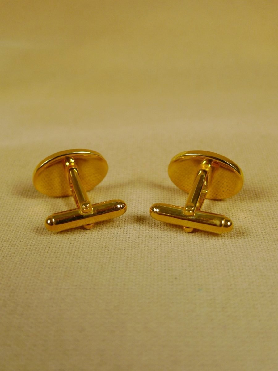 18/1149 brand new benson and clegg 'dollar' classic enamel t-bar cufflinks rrp £70 (742t)