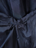 23/0014 vintage edward sexton savile row bespoke navy blue worsted & mohair d/b suit 43 short