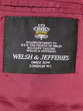 23/0160 near immaculate vintage welsh & jefferies savile row bespoke micro-nailhead weave d/b worsted suit 45 short