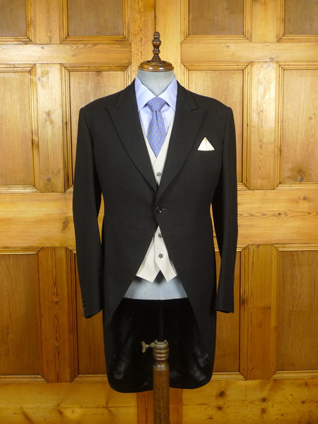 Men's Light Grey Tailcoat Jacket – Wool Morning Tails For Royal Ascot Formal Wedding (Ex-Hire, Excellent)