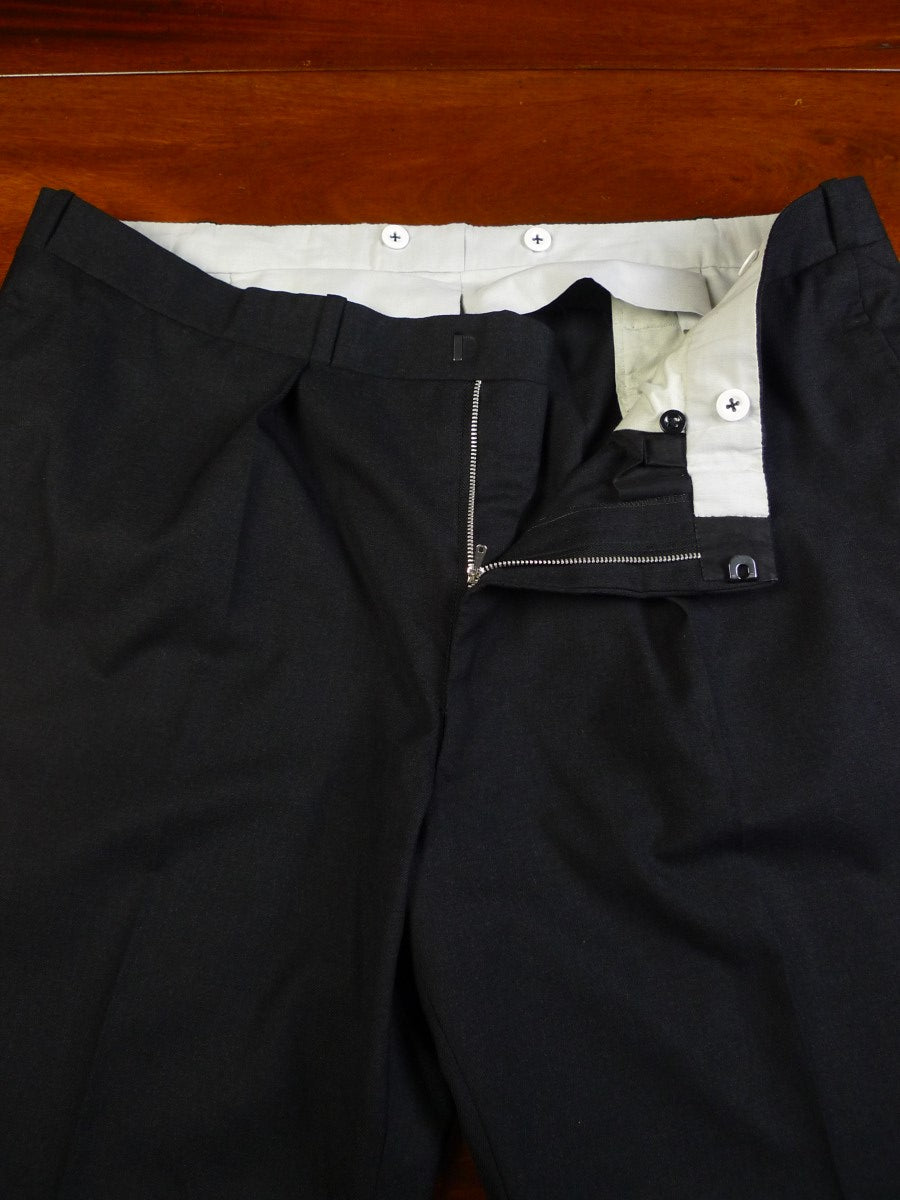 23/0616 near immaculate savile row bespoke dark grey worsted trouser 43