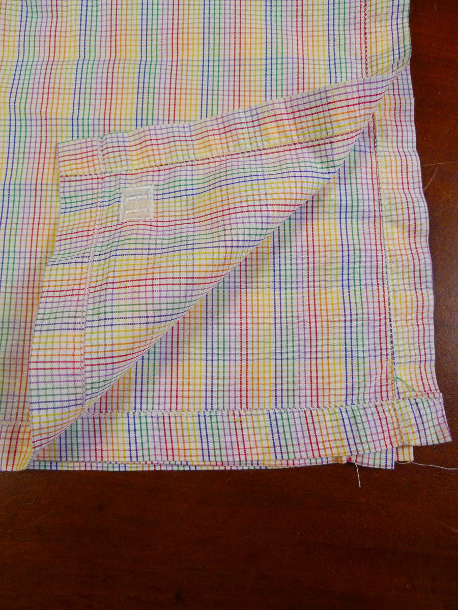 24/0123 immaculate hackett multi coloured linen handkerchief