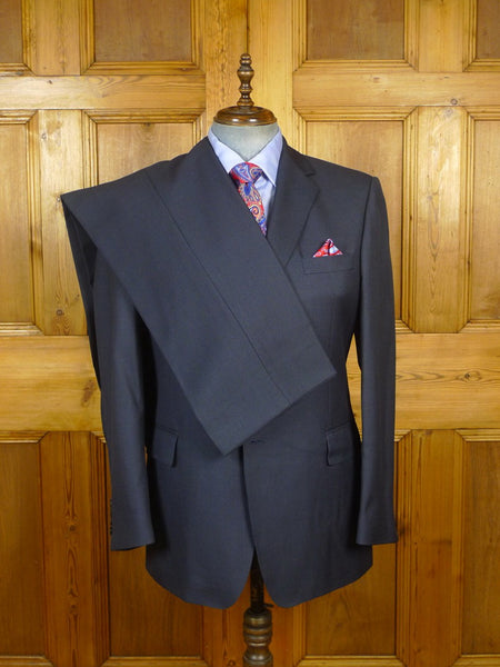 24/0167 immaculate ede & ravenscroft blue micro-birds-eye weave wool suit 43-44 regular
