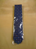 23/0664 new w/tags hilditch & key jermyn st blue white floral pattern woven silk tie RRP £110