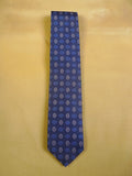 23/0664 new w/tags hilditch & key jermyn st blue white floral pattern woven silk tie RRP £110