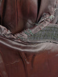 23/0674 beautiful vintage savile row bespoke heavyweight wool overcoat w/ astrakhan collar 44