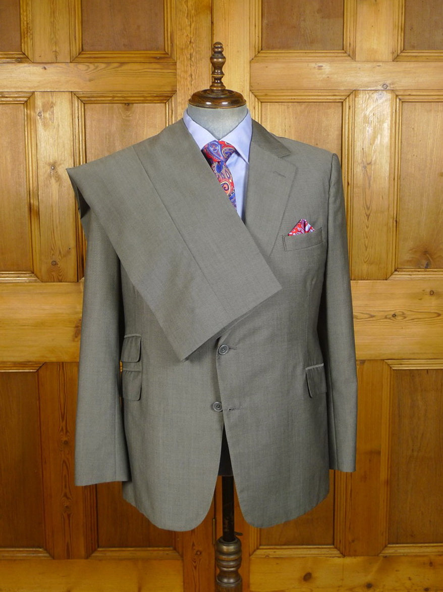 23/0734 immaculate 2006 doug hayward savile row bespoke grey wool & mohair suit 40 regular