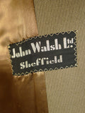 23/0831 fabulous extra-heavyweight vintage cavalry twill west of england covert country coat overcoat 45-46