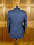 23/0826 immaculate 2016 henry rose savile row bespoke blue / green wp check 3-piece wool & cashmere suit 40-41 short to regular