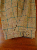 23/0864 exceptional vintage Norton & Sons savile row bespoke brown windowpane check 3-piece heavyweight tweed shooting suit 45 regular