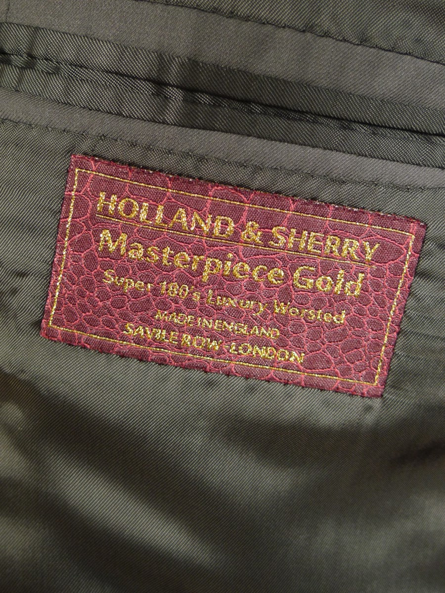 23/0850 henry rose 2014 savile row bespoke superfine 180s luxury wool taupe 3 piece suit 40 short to regular