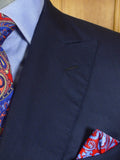 23/0849 henry rose 2009 savile row bespoke superfine wool blue d/b 3 piece suit 41 short to regular
