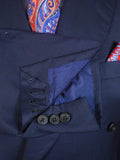 23/0849 henry rose 2009 savile row bespoke superfine wool blue d/b 3 piece suit 41 short to regular