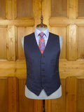 23/0849 henry rose 2009 savile row bespoke superfine wool blue d/b 3 piece suit 41 short to regular