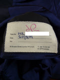 23/0849 henry rose 2009 savile row bespoke superfine wool blue d/b 3 piece suit 41 short to regular