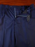 23/0849 henry rose 2009 savile row bespoke superfine wool blue d/b 3 piece suit 41 short to regular