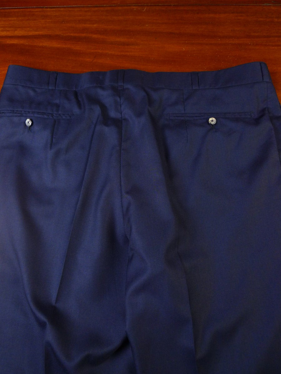23/0849 henry rose 2009 savile row bespoke superfine wool blue d/b 3 piece suit 41 short to regular
