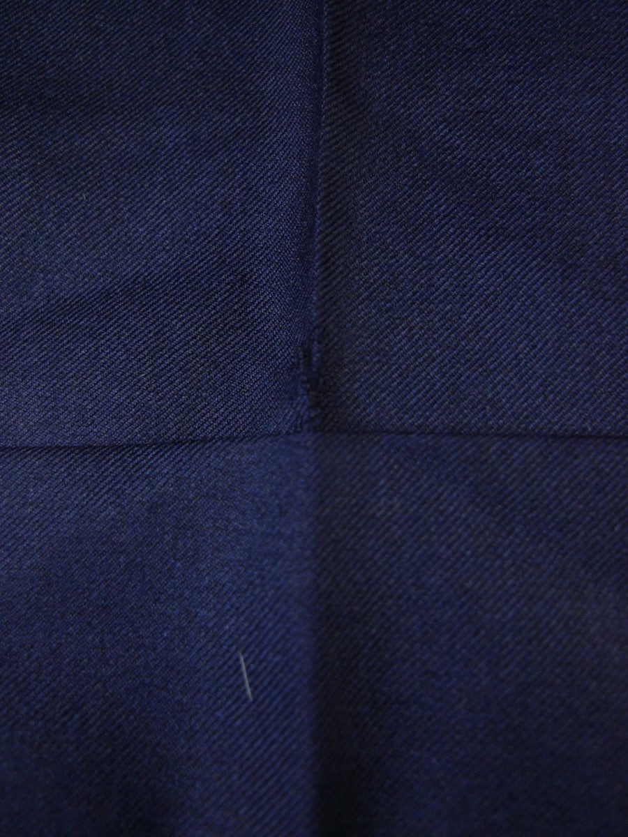 23/0849 henry rose 2009 savile row bespoke superfine wool blue d/b 3 piece suit 41 short to regular
